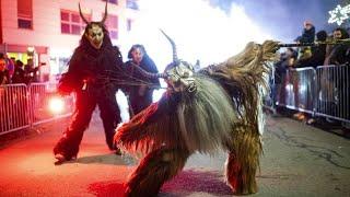 Furchterregende Schau: Wien feiert den Krampus-Umzug