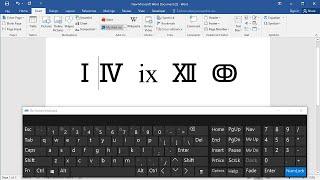 How to type roman numerals on keyboard: How to write roman numbers in ms word