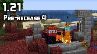 News in Minecraft 1.21 Pre-release 4