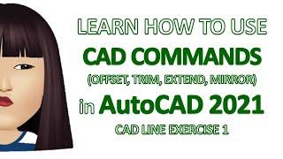 How to use CAD Commands in AutoCAD 2021 | Drafting Teacher