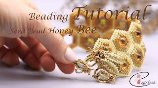 Beaded Honey Bee Earrings Tutorial ​⁠@Ezartesa