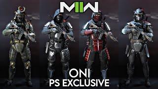 Every Oni PS Exclusive Combat Pack Operator Skin - Call of Duty Modern Warfare 2/Warzone