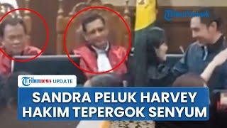 Di Sidang Kasus Korupsi Timah, Viral Video Sandra Dewi Peluk Harvey Moeis, Hakim Tepergok Senyum