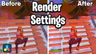 *BEST* Render Settings For Davinci Resolve!