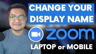 Change Zoom Name - Zoom Tutorial (Filipino)