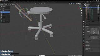 Learn Blender the easy way - Day 12 - Swivel chair