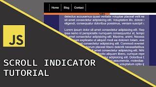 Scroll Indicator | Javascript Beginner Project Tutorial