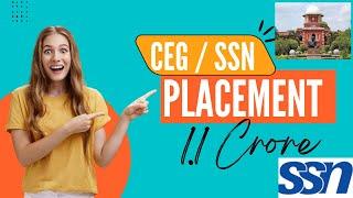 CEG MIT SSN Placement Statistics 2022 | Anna University | Top salary | average salary | 1.17 crore |