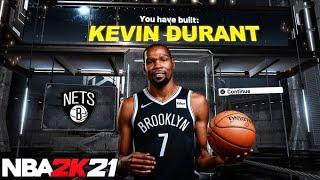 NBA 2K21 KEVIN DURANT BUILD 2-WAY STRETCH FOUR DEMIGOD POWER FORWARD BUILD.. (81+ BADGES AT LEGEND)