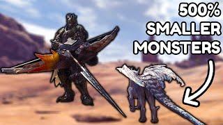 Monster Hunter Iceborne But EVERY Monster Is 500% Smaller