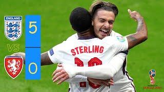 England vs Czech Republic 5-0 | Raheem Sterling Hat-Trick | Euro 2020 Qualifiers