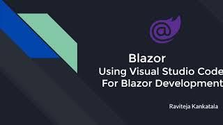 Blazor app development with Visual studio code