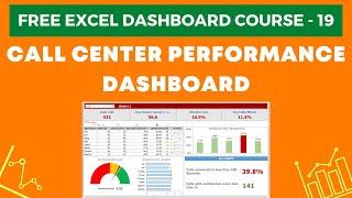 Excel Dashboard Course #19 - Call Center Performance Dashboard in Excel