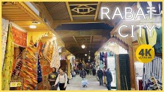 RABAT old Medina city 2023 Walking tour - Morocco  4K HDR  سوق الرباط القديم - سوق التحتي