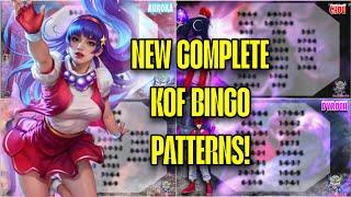 New Complete KOF Bingo Patterns 2025!