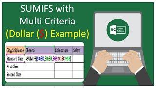 SUMIFS Function With Dollar Example | Mixed Reference | Absolute Reference | Excel | New Creation