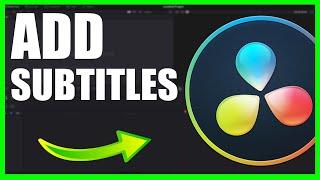 How to Add Subtitles in Davinci Resolve 16 (SIMPLE)