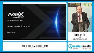 AgeX Therapeutics, Inc. | Rising Stars Stage | Master Investor Show 2019