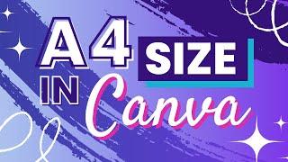 How To Print A4 Size In Canva - A Beginner Tutorial