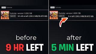 How to update Fortnite in minutes! (50x Download Speed)(Season 3)