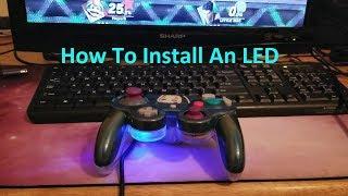 How to install an LED into a GameCube controller