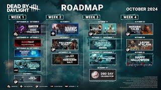 DBD October Roadmap! Tome Dominus! Haunted By Daylight! Hallowed Blight! More