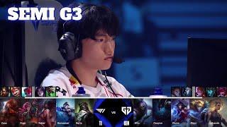 T1 vs GEN - Game 3 | Semi Final LoL Worlds 2024 | T1 vs Gen.G G3 full