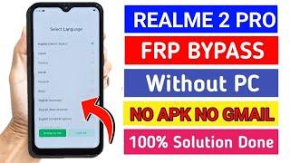 Realme 2 Pro(RMX1801)/1 Click Frp Bypass Without Pc 2024 || Bypass Google Account || 100% Working