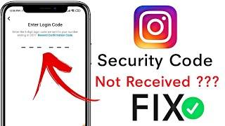 Fix Instagram Security Code Not Received | instagram security code problem
