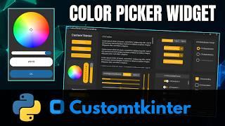 Hidden widgets #1: The Color Picker Widget for Customtkinter [Python]