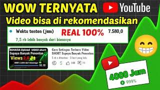 Cara merekomendasikan video agar 4000 jam tayang cepat terpenuhi