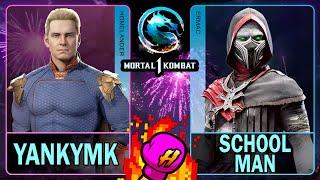 MK1 YankyMK (HOMELANDER) VS School Man (ERMAC)Mortal Kombat 14K 60ᶠᵖˢ