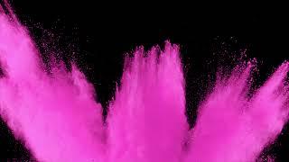 Color Pink Powder Blast Overlay 17 - Royalty Free Powder effects for video