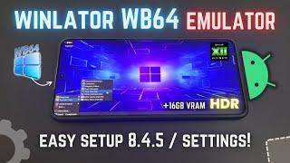 New WINLATOR WB64 Emulator on Android Setup - Best Settings!