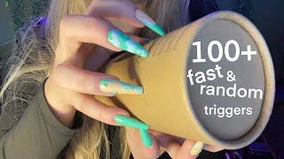 ASMR: 100+ Fast & Aggressive triggers in LOFI (Spontaneous & tingly!!!) No talking asmr