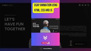 Animated Website Using HTML CSS & JS