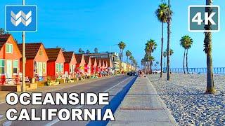 [4K] Bike Ride  - Oceanside Beach in San Diego County, California - Virtual Cycling Tour 