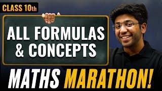 Class 10th Maths - All Formulas and Concepts in One Shot  | Shobhit Nirwan