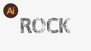 Design a Rock Text Effect Illustrator Tutorial