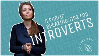 5 PUBLIC SPEAKING TIPS FOR #INTROVERTS / by ELIF SHAFAK