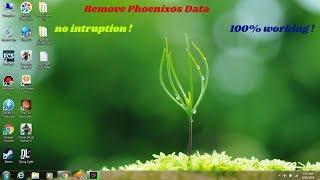 How to delete phoenix os data after Removing Phoenix os from computer