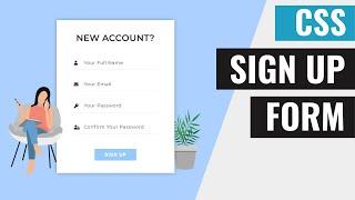 [ HTML | CSS ]  Awesome Sign Up Card