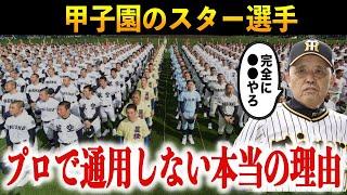 【最大の課題】甲子園で大活躍したスター選手がプロで通用で通用しない理由を深掘りした結果…才能以外に原因があったと判明