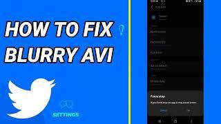 How To Fix Blurry Avi On Twitter App