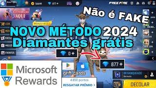 COMO CONSEGUIR DIAMANTES GRATIS no FREE FIRE com Microsoft Rewards