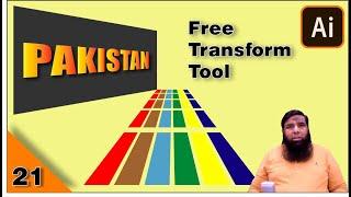 Adobe Illustrator Training - Class 21 - Free Transform Tool in Illustrator Hindi / Urdu.