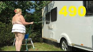 ADELESEXYUK WASHING THE CARAVAN DAY TWO