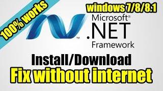 How to fix .NET Framework 3.5/4.5/4.0 for Windows 7/8/8.1 error Solved.