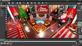 Aximmetry Virtual Studio Merrry Christmas Studio  |  3dvirtualstudioset.com