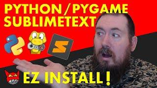 Installing Python (3.9.6) with PyGame (2.0.1) and SublimeText (4)